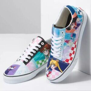 Vans Sailor Moon Old Skool Pretty Guardian Patchwork Checker Shoes
